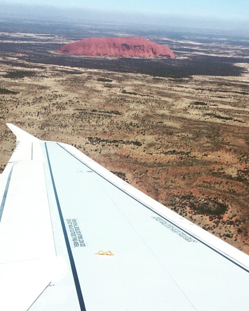 Seeing Uluru for the first time